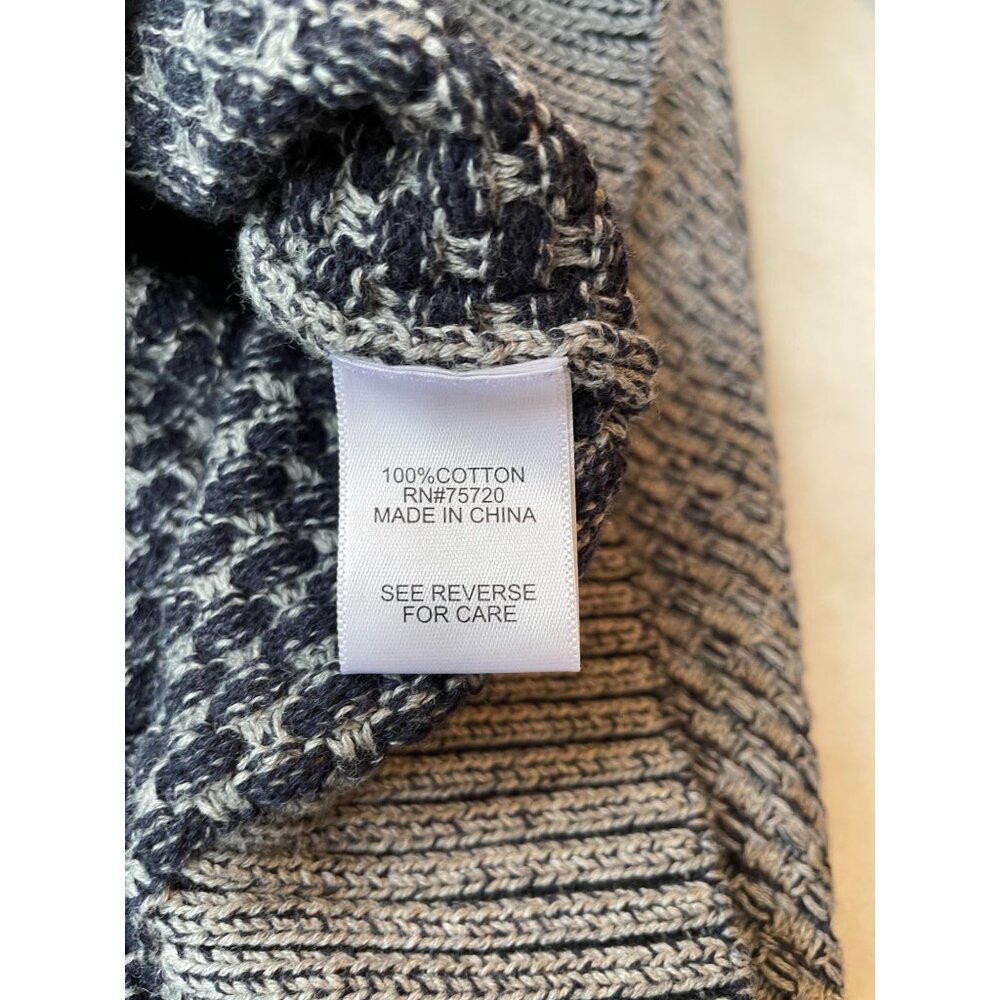 J. Hall M Cotton Waffle Knit Half-Zip Grampacore Sweater Y2K Medium - Picture 5 of 10